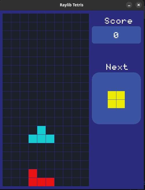 Tetris Game in C++ using Raylib